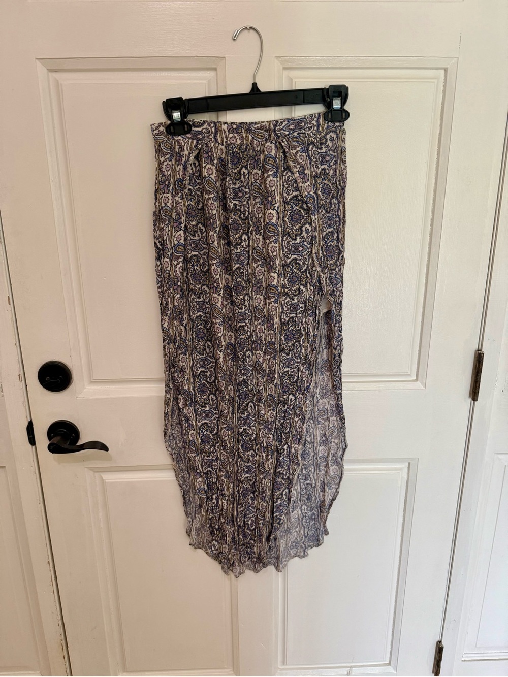 American Eagle Outfitters Blue Paisley Maxi Skirt